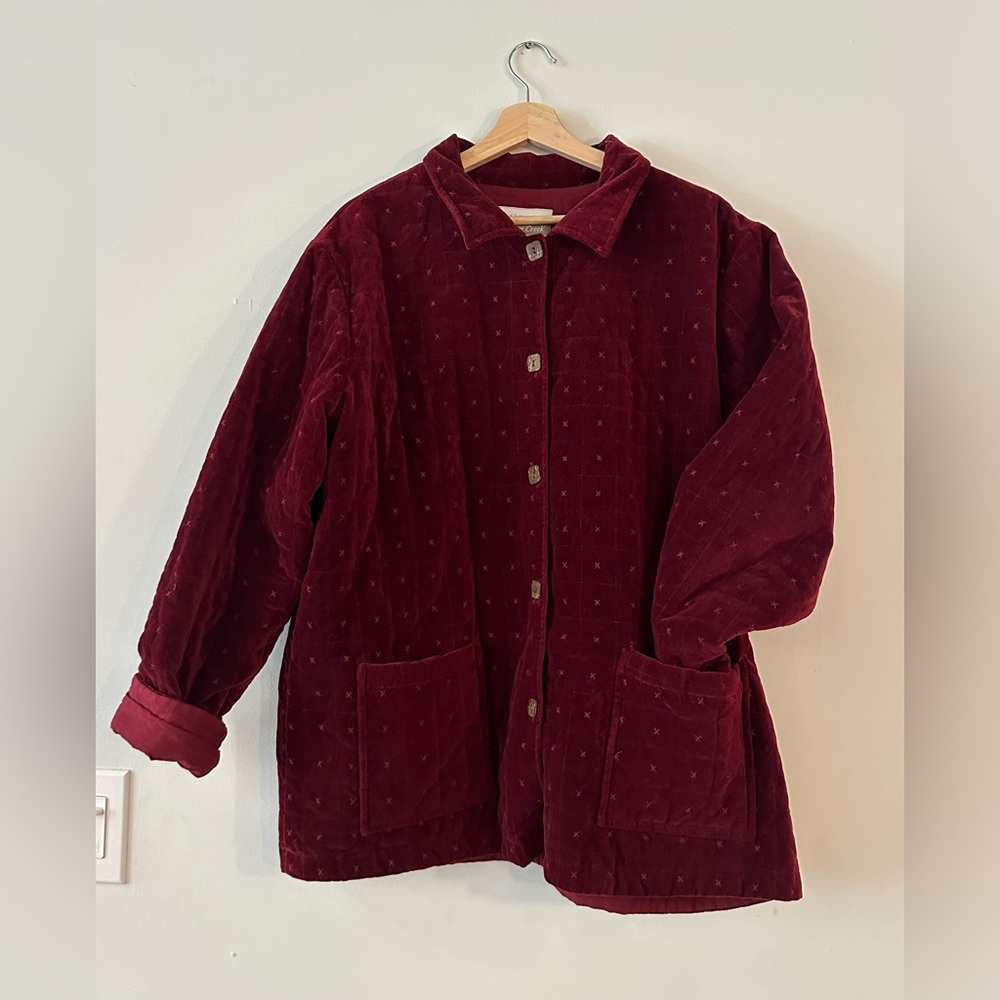 Quilted shirt jacket with adorable details
